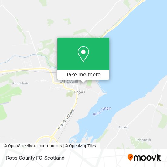 Ross County FC map