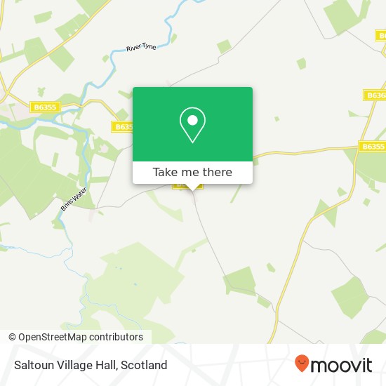 Saltoun Village Hall map