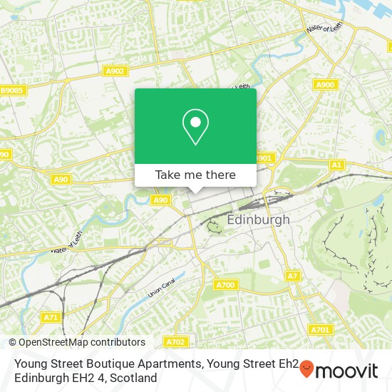 Young Street Boutique Apartments, Young Street Eh2 Edinburgh EH2 4 map