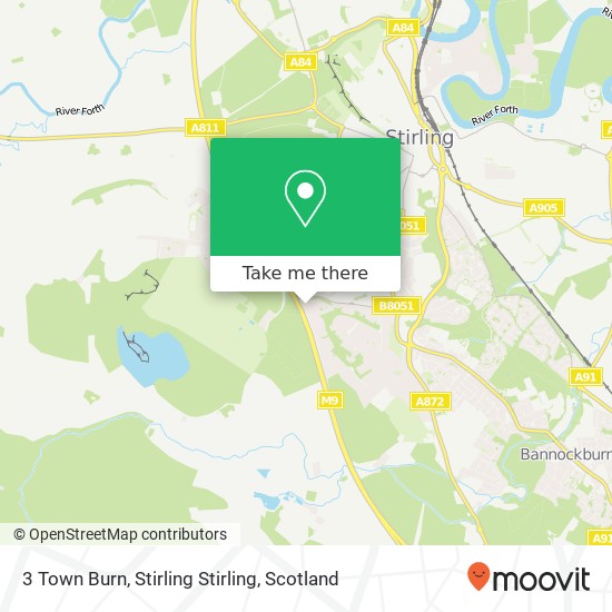 3 Town Burn, Stirling Stirling map