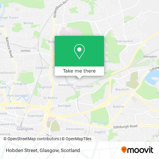 Hobden Street, Glasgow map