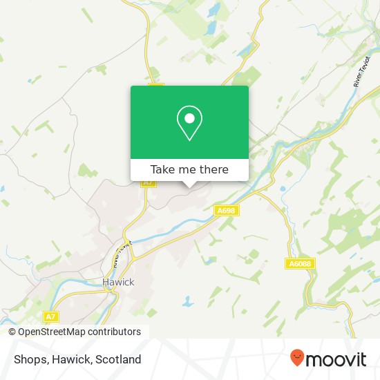 Shops, Hawick map