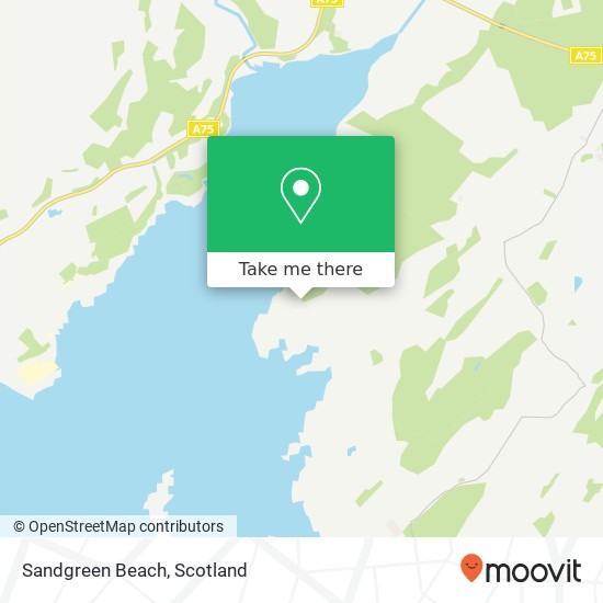 Sandgreen Beach, Sandgreen Castle Douglas Castle Douglas DG7 2 map