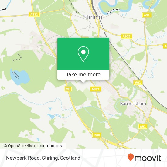 Newpark Road, Stirling map