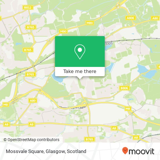 Mossvale Square, Glasgow map
