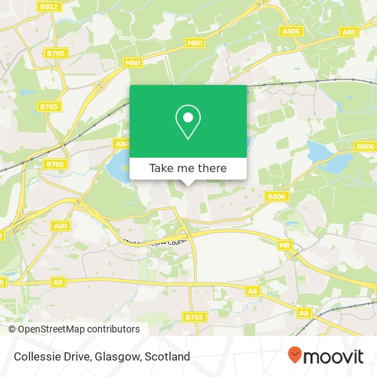 Collessie Drive, Glasgow map