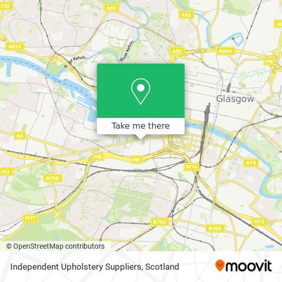 Independent Upholstery Suppliers map