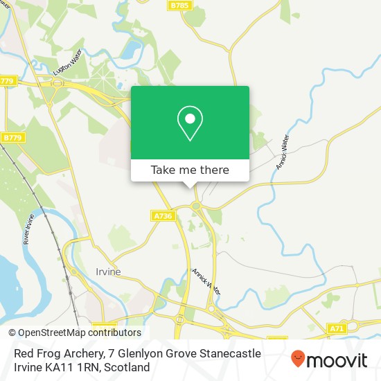 Red Frog Archery, 7 Glenlyon Grove Stanecastle Irvine KA11 1RN map