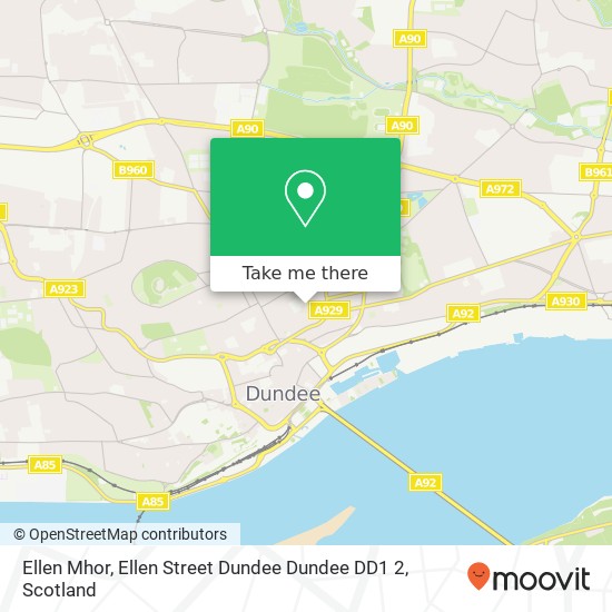 Ellen Mhor, Ellen Street Dundee Dundee DD1 2 map