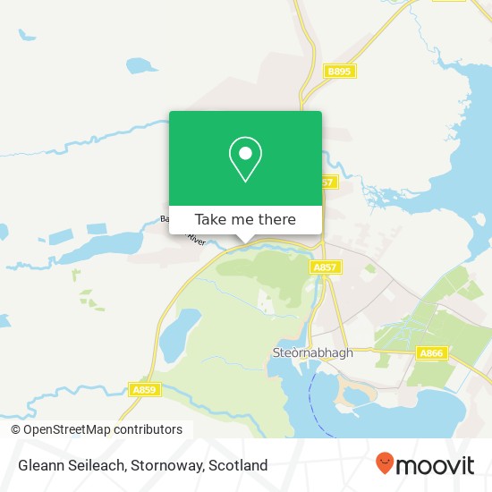 Gleann Seileach, Stornoway map