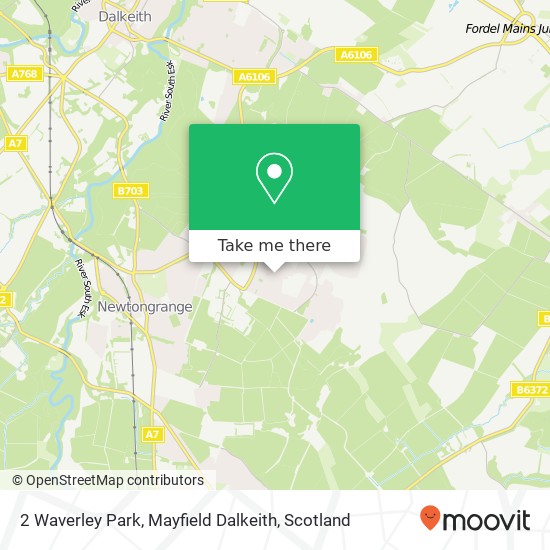 2 Waverley Park, Mayfield Dalkeith map