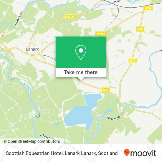Scottish Equestrian Hotel, Lanark Lanark map