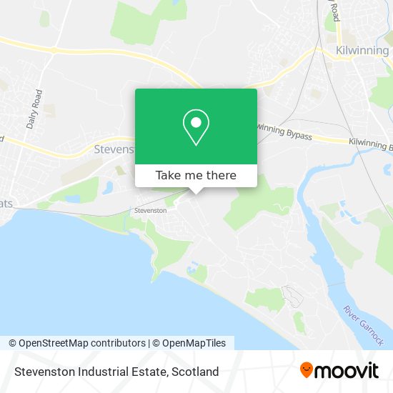 Stevenston Industrial Estate map
