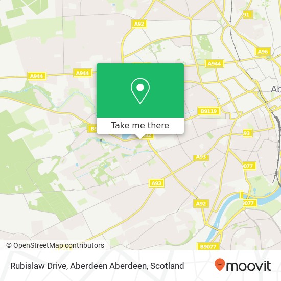 Rubislaw Drive, Aberdeen Aberdeen map
