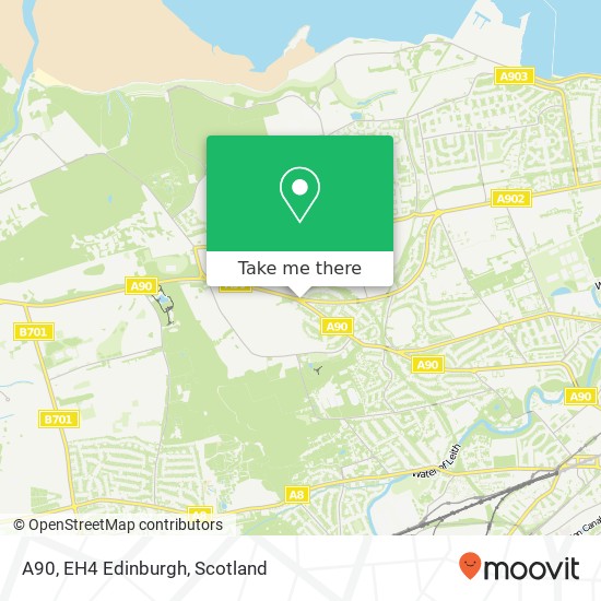 A90, EH4 Edinburgh map