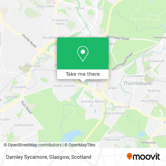 Darnley Sycamore, Glasgow map