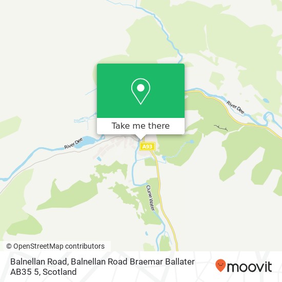 Balnellan Road, Balnellan Road Braemar Ballater AB35 5 map