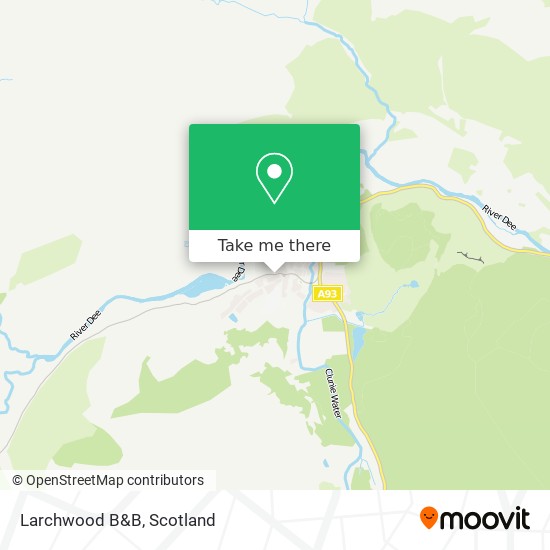 Larchwood B&B map