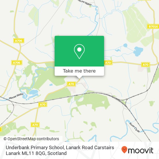Underbank Primary School, Lanark Road Carstairs Lanark ML11 8QG map