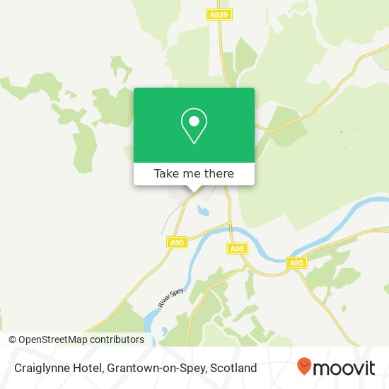Craiglynne Hotel, Grantown-on-Spey map