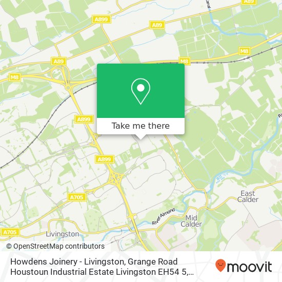 Howdens Joinery - Livingston, Grange Road Houstoun Industrial Estate Livingston EH54 5 map