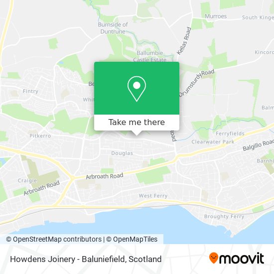 Howdens Joinery - Baluniefield map