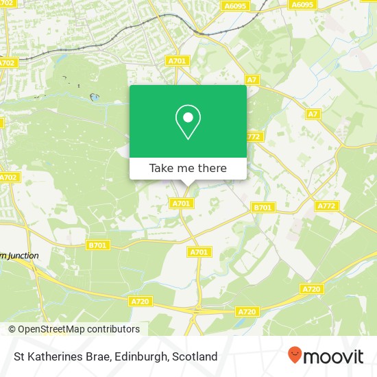 St Katherines Brae, Edinburgh map