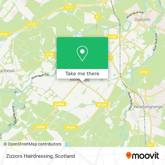 Zizzors Hairdressing map