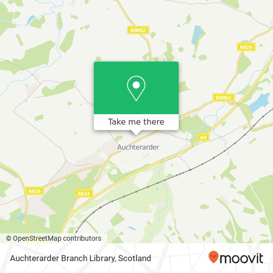 Auchterarder Branch Library map