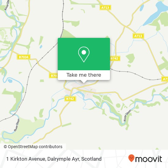 1 Kirkton Avenue, Dalrymple Ayr map