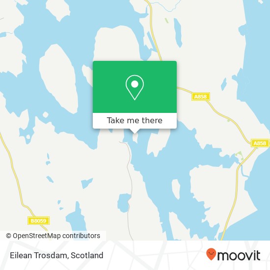 Eilean Trosdam map