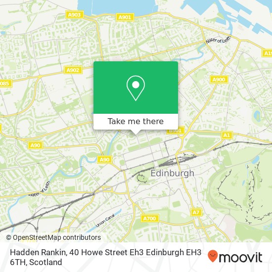 Hadden Rankin, 40 Howe Street Eh3 Edinburgh EH3 6TH map