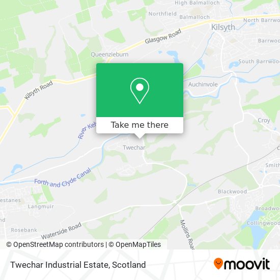 Twechar Industrial Estate map