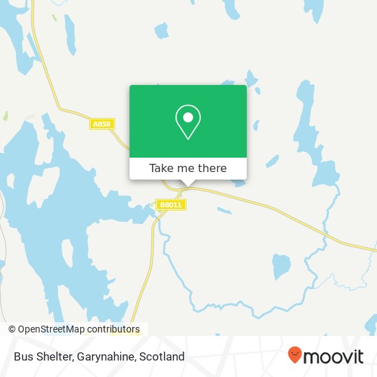 Bus Shelter, Garynahine map