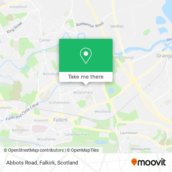 Abbots Road, Falkirk map