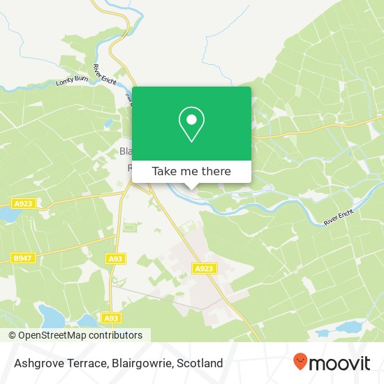 Ashgrove Terrace, Blairgowrie map