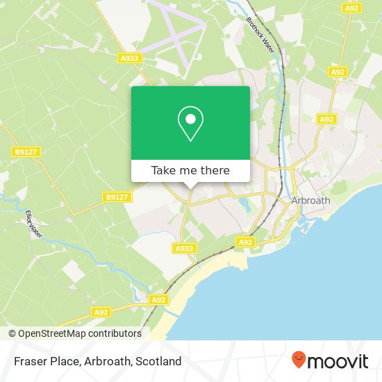 Fraser Place, Arbroath map