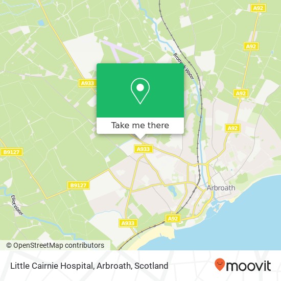 Little Cairnie Hospital, Arbroath map