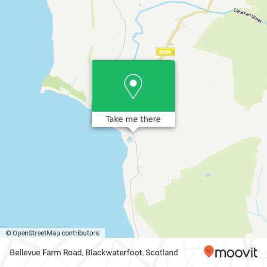 Bellevue Farm Road, Blackwaterfoot map