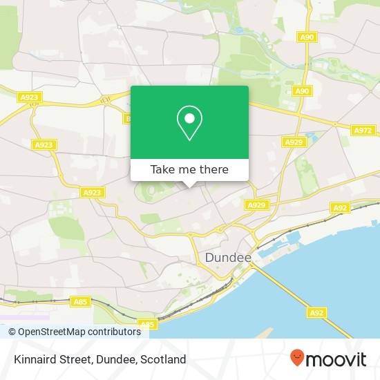 Kinnaird Street, Dundee map