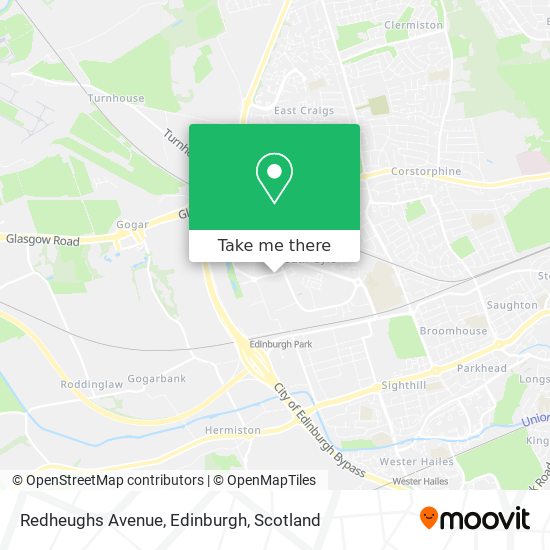 Redheughs Avenue, Edinburgh map