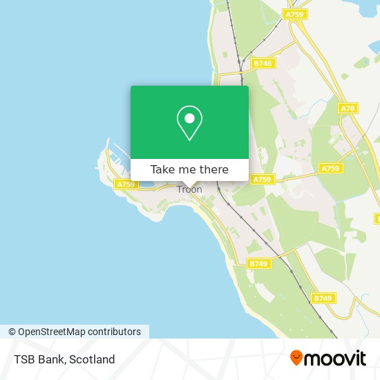 TSB Bank map