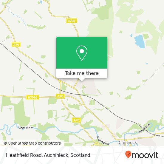 Heathfield Road, Auchinleck map