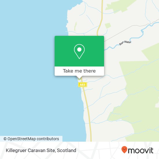 Killegruer Caravan Site map