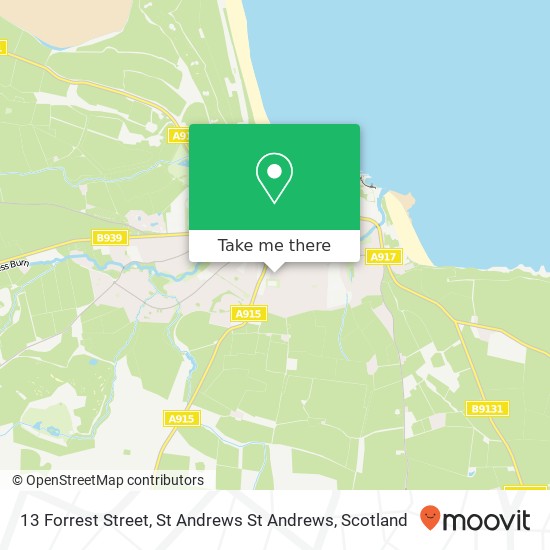 13 Forrest Street, St Andrews St Andrews map
