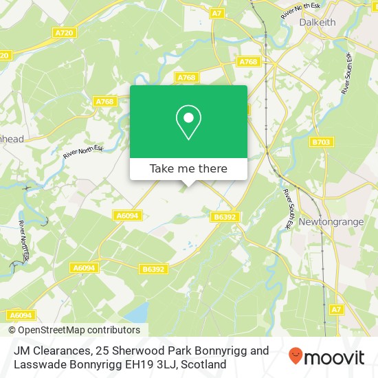 JM Clearances, 25 Sherwood Park Bonnyrigg and Lasswade Bonnyrigg EH19 3LJ map