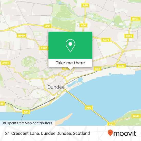 21 Crescent Lane, Dundee Dundee map