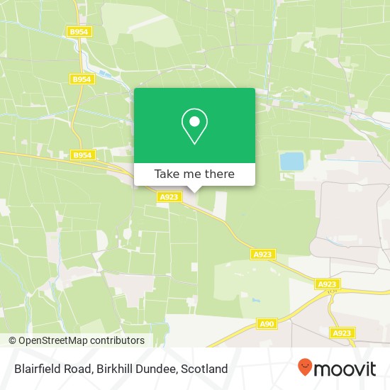 Blairfield Road, Birkhill Dundee map