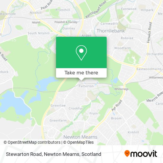 Stewarton Road, Newton Mearns map