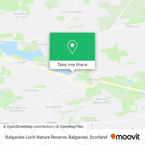 Balgavies Loch Nature Reserve, Balgavies map